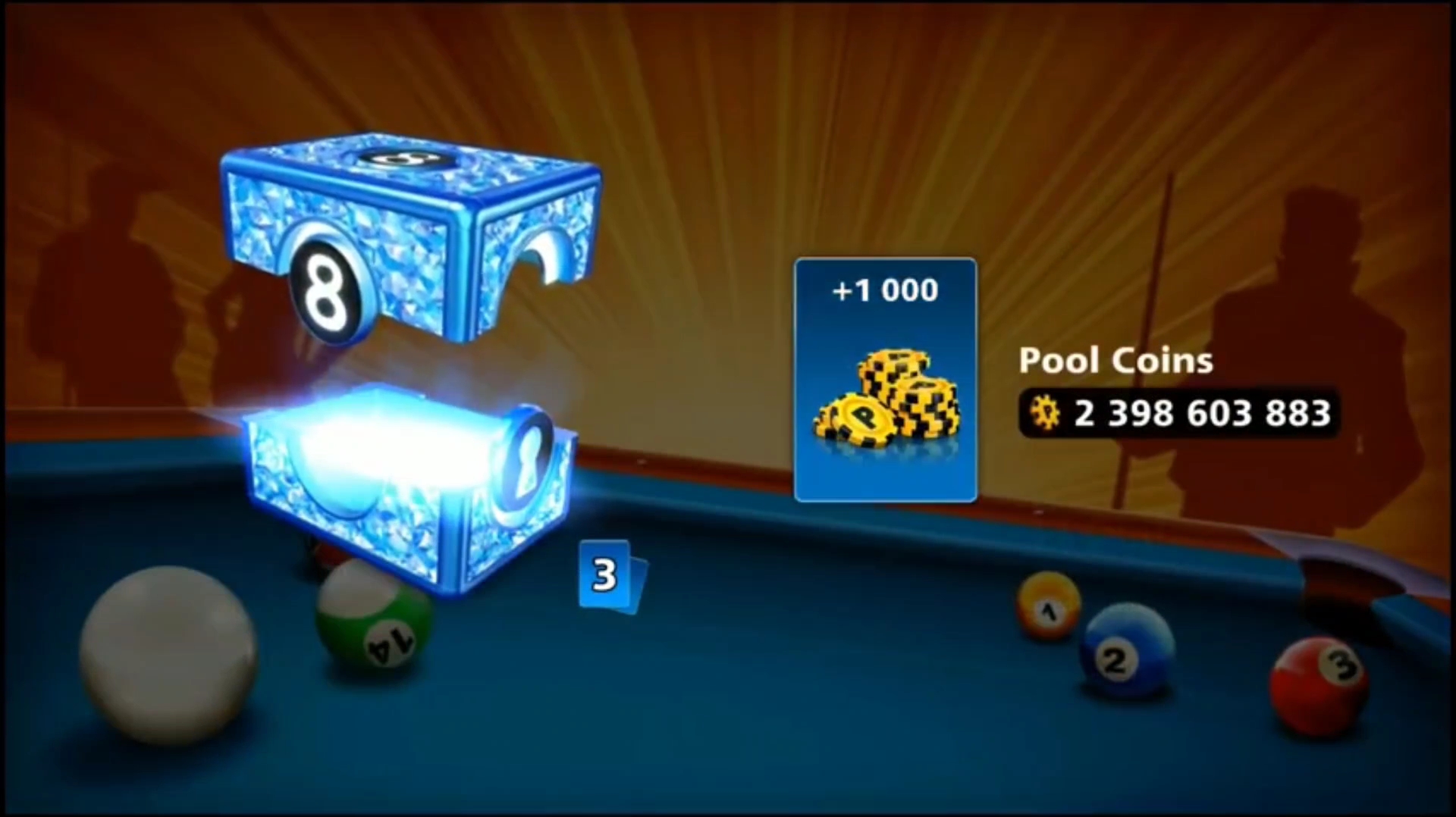 unlimited coins and chips in 8 ball pool screenshot